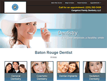 Tablet Screenshot of cangelosidental.com